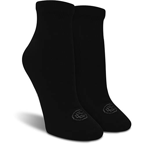 Doctor's Choice Women's Diabetic Ankle & Crew Socks, Circulatory Support, Cushioning, 4 Pack, Size 6-10